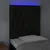 Produktbild 3 för Sänggavel LED svart 80x7x118/128 cm tyg