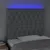 Produktbild 3 för Huvudgavel LED ljusgrå 90x7x118/128 cm tyg 