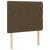 Produktbild 4 för Sänggavel LED mörkbrun 90x7x118/128 cm tyg