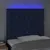 Produktbild 3 för Sänggavel LED blå 90x7x118/128 cm tyg