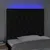 Produktbild 3 för Huvudgavel LED svart 100x7x118/128 cm tyg