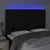 Produktbild 3 för Sänggavel LED svart 144x7x118/128 cm tyg
