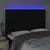 Produktbild 3 för Sänggavel LED svart 160x7x118/128 cm tyg