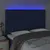 Produktbild 3 för Sänggavel LED blå 160x7x118/128 cm tyg