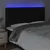 Produktbild 3 för Sänggavel LED svart 180x7x118/128 cm tyg
