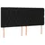 Produktbild 4 för Sänggavel LED svart 200x7x118/128 cm tyg