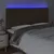 Produktbild 3 för Sänggavel LED mörkbrun 200x7x118/128 cm tyg