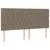 Produktbild 4 för Sänggavel LED taupe 200x7x118/128 cm tyg