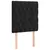 Produktbild 4 för Huvudgavel LED svart 80x7x118/128 cm sammet