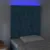 Produktbild 3 för Huvudgavel LED mörkblå 80x7x118/128 cm sammet