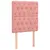 Produktbild 4 för Sänggavel LED rosa 80x7x118/128 cm sammet