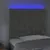 Produktbild 3 för Sänggavel LED ljusgrå 90x7x118/128 cm sammet
