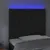 Produktbild 3 för Sänggavel LED svart 90x7x118/128 cm sammet