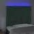 Produktbild 3 för Sänggavel LED mörkgrön 90x7x118/128 cm sammet