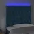 Produktbild 3 för Huvudgavel LED mörkblå 100x7x118/128 cm sammet