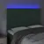 Produktbild 3 för Sänggavel LED mörkgrön 144x7x118/128 cm sammet