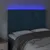 Produktbild 3 för Sänggavel LED mörkblå 144x7x118/128 cm sammet