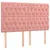 Produktbild 4 för Huvudgavel LED rosa 144x7x118/128 cm sammet