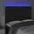 Produktbild 3 för Sänggavel LED svart 160x7x118/128 cm sammet