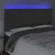 Produktbild 3 för Sänggavel LED mörkgrå 180x7x118/128 cm sammet