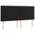 Produktbild 4 för Sänggavel LED svart 180x7x118/128 cm sammet