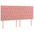 Produktbild 4 för Sänggavel LED rosa 180x7x118/128 cm sammet