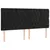 Produktbild 4 för Huvudgavel LED svart 200x7x118/128 cm sammet