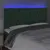 Produktbild 3 för Sänggavel LED mörkgrön 200x7x118/128 cm sammet