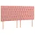Produktbild 4 för Sänggavel LED rosa 200x7x118/128 cm tyg