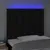 Produktbild 3 för Sänggavel LED svart 80x5x118/128 cm tyg