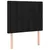 Produktbild 4 för Sänggavel LED svart 80x5x118/128 cm tyg