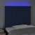 Produktbild 3 för Sänggavel LED blå 80x5x118/128 cm tyg