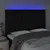 Produktbild 3 för Sänggavel LED svart 144x5x118/128 cm tyg