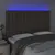 Produktbild 3 för Sänggavel LED taupe 144x5x118/128 cm tyg