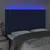 Produktbild 3 för Sänggavel LED blå 144x5x118/128 cm tyg