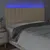 Produktbild 3 för Sänggavel LED gräddvit 160x5x118/128 cm tyg