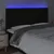 Produktbild 3 för Sänggavel LED svart 180x5x118/128 cm tyg