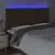 Produktbild 3 för Sänggavel LED mörkbrun 180x5x118/128 cm tyg