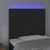 Produktbild 3 för Sänggavel LED svart 80x5x118/128 cm sammet