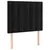 Produktbild 4 för Sänggavel LED svart 80x5x118/128 cm sammet