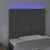 Produktbild 3 för Sänggavel LED mörkgrå 90x5x118/128 cm sammet