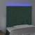 Produktbild 3 för Sänggavel LED mörkgrön 90x5x118/128 cm sammet