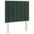 Produktbild 4 för Sänggavel LED mörkgrön 90x5x118/128 cm sammet