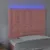 Produktbild 3 för Sänggavel LED rosa 90x5x118/128 cm sammet