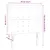 Produktbild 6 för Sänggavel LED rosa 90x5x118/128 cm sammet