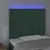 Produktbild 3 för Sänggavel LED mörkgrön 100x5x118/128 cm sammet