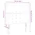 Produktbild 6 för Sänggavel LED mörkgrön 100x5x118/128 cm sammet