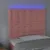 Produktbild 3 för Sänggavel LED rosa 100x5x118/128 cm tyg