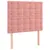 Produktbild 4 för Sänggavel LED rosa 100x5x118/128 cm tyg