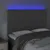 Produktbild 3 för Sänggavel LED ljusgrå 144x5x118/128 cm sammet